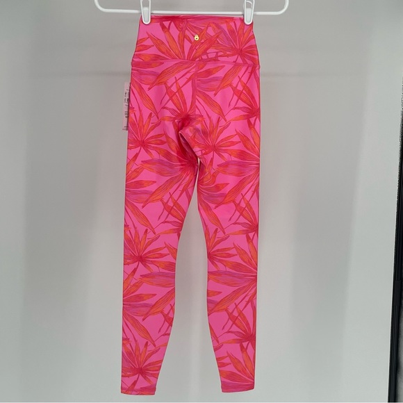 SPIRITUAL GANGSTER NWT INTENT HIGH WAISTED 7/8TH LEGGINGS PINK GLOW PRINT XS - Picture 4 of 12